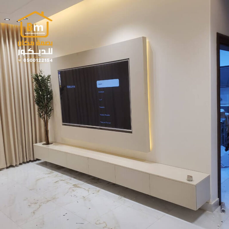 شيبورد للجدران مع ديكور بديل خشب